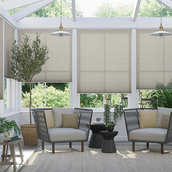 Colorized DuoLight Cordless Mosaic Warm Grey Thermal Blind 2187