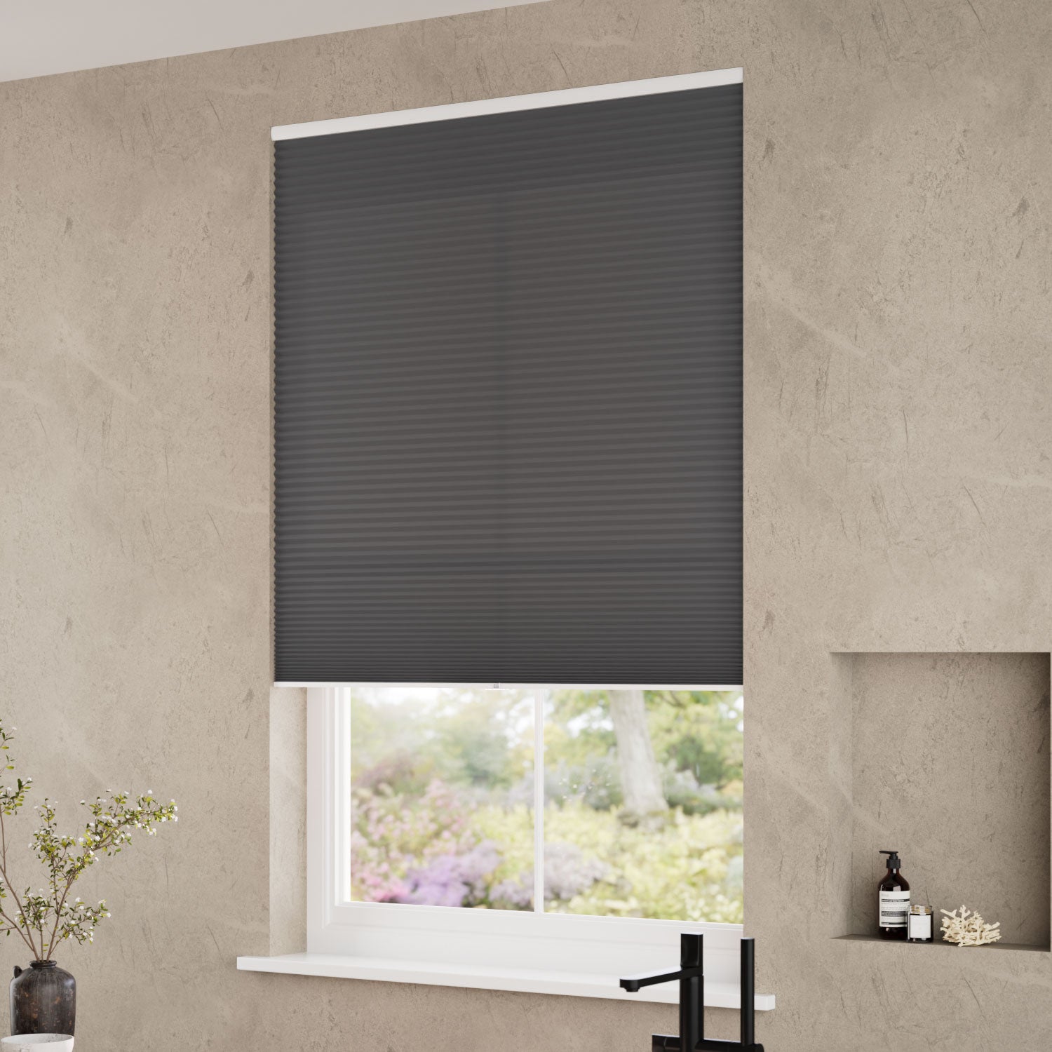 ColorizedZoom DuoLight Cordless Anthracite  Thermal Blind 2173