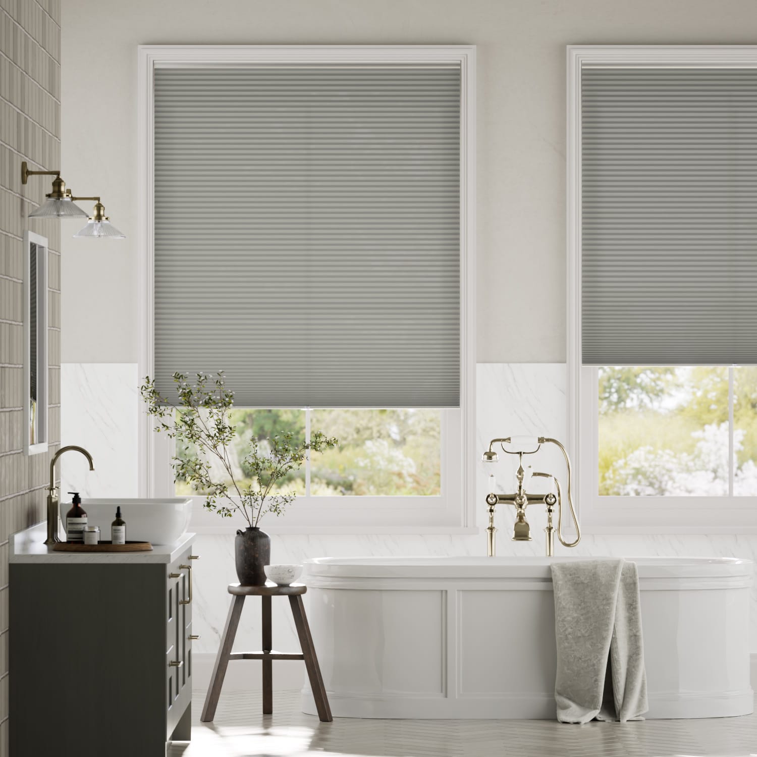 Colorized DuoLight Cordless Zinc Thermal Blind