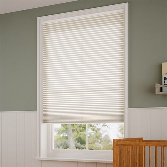 ColorizedZoom DuoLight Cordless Strie Limestone Thermal Blind 2190