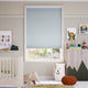 Colorized DuoShade Cordless Pastel Blue Thermal Blind