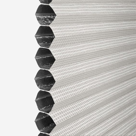 ColorizedPLA DuoShade Cordless Mosaic Cool Grey Thermal Blind 2212