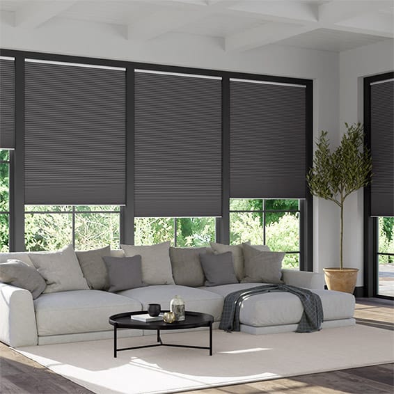 ColorizedZoom DuoShade Cordless Anthracite  Thermal Blind 2193