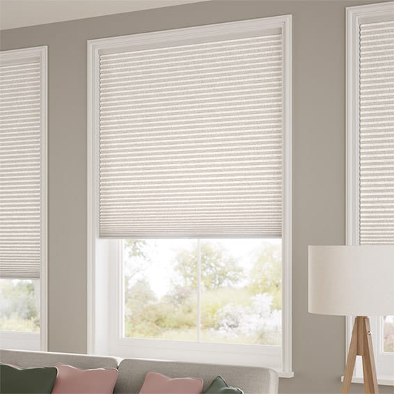ColorizedZoom DuoShade Cordless Crackle Alabaster Thermal Blind 2214