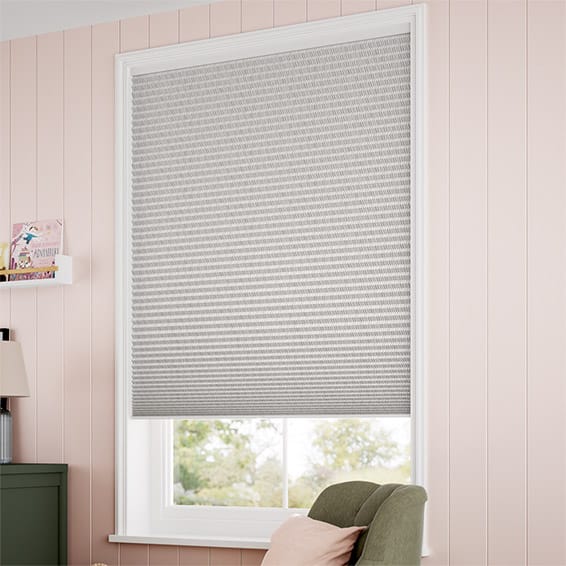 ColorizedZoom DuoShade Cordless Strie Soft Grey Thermal Blind 2217