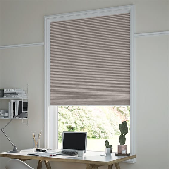 ColorizedZoom DuoShade Cordless Grain Fawn Thermal Blind 2226