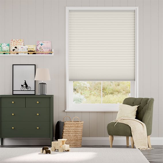 Colorized Double DuoShade Cordless Ivory Thermal Blind 2233