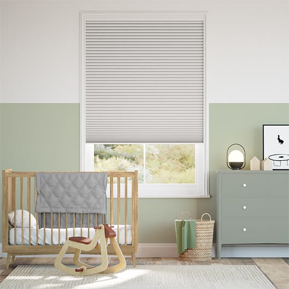 Colorized DuoShade Stack Cordless Dove Grey Thermal Blind 2243