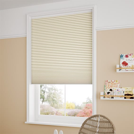 ColorizedZoom DuoShade Cordless Terrazzo Sandstone Thermal Blind 2327