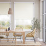Colorized Umbra Linen White Double Roller Blind