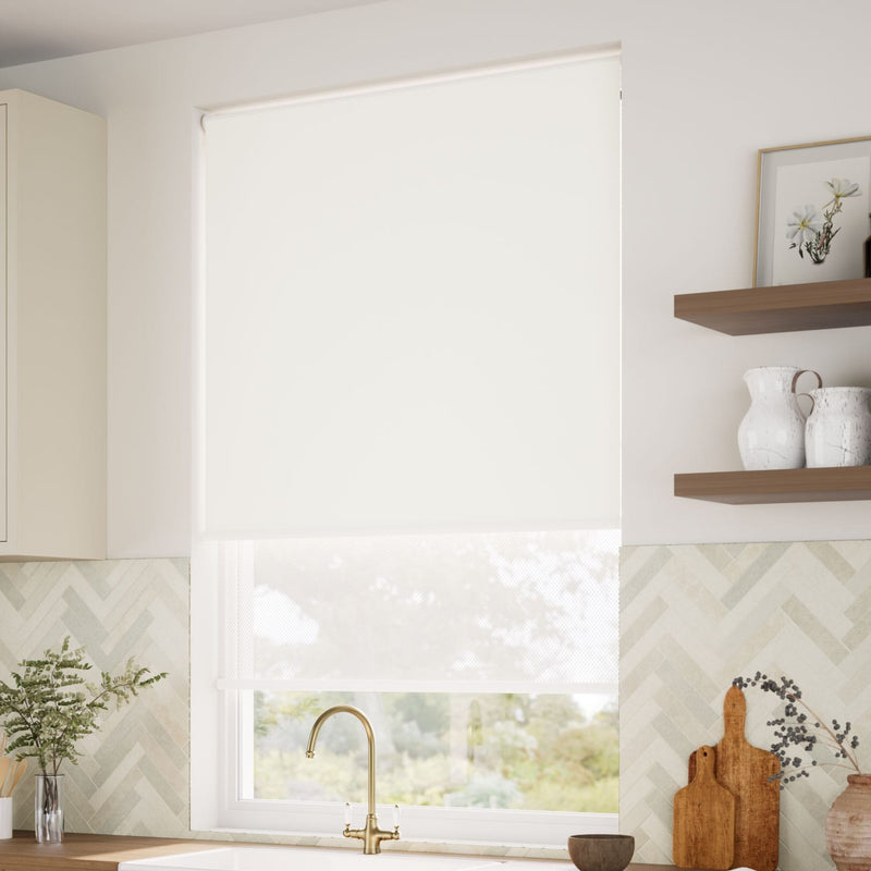 ColorizedZoom Atom Mallow  Double Roller Blind