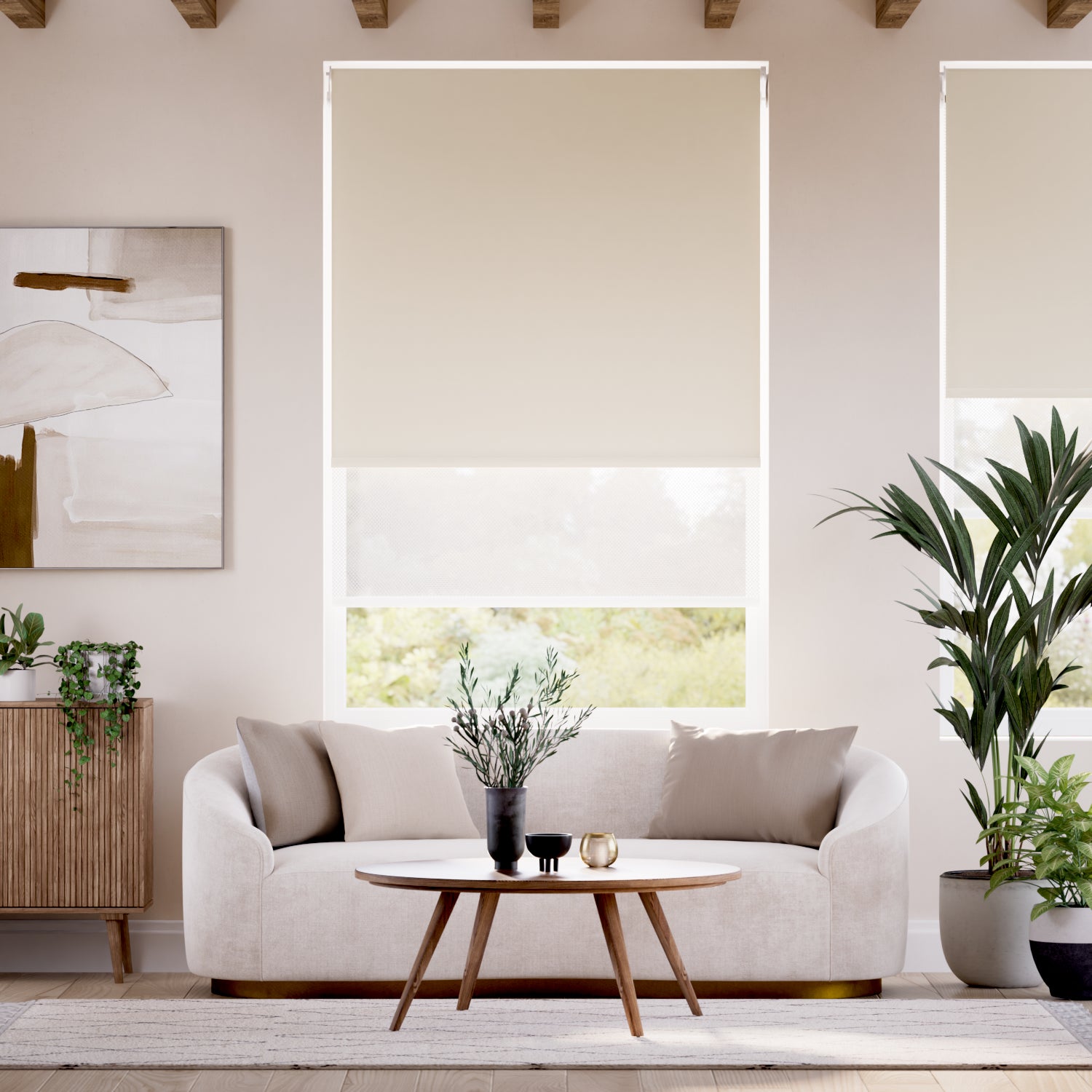 Colorized Atom Terrazzo  Double Roller Blind 2344