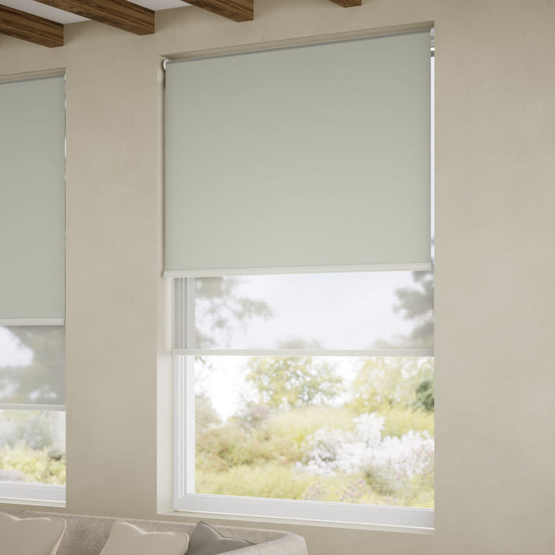 ColorizedZoom Twist2Go Atom Smoke Double Roller Blind 2386