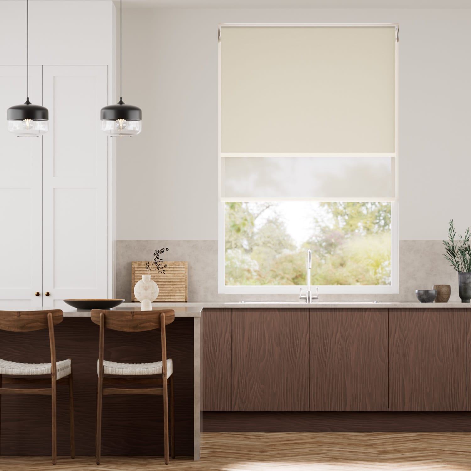 Colorized Electric Atom Toffee Double Roller Blind 2413