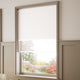 ColorizedZoom Electric Umbra Milk White Double Roller Blind 2416