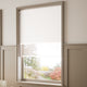 ColorizedZoom Electric Umbra Milk White Double Roller Blind 2416
