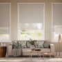 Colorized Electric Alia Pumice Double Roller Blind 2447