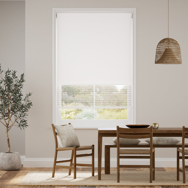 Colorized Electric Alia Pearl Double Roller Blind 2445