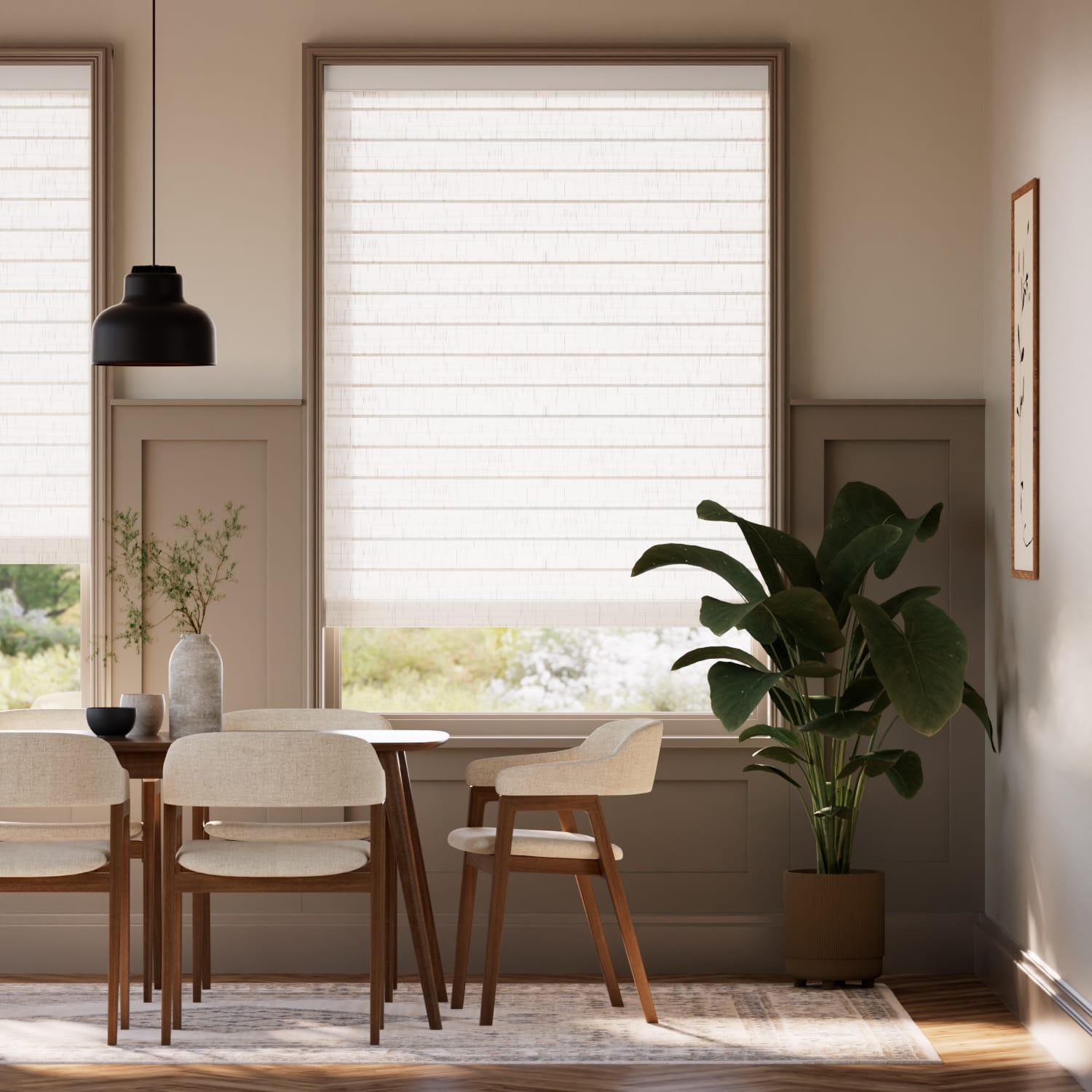 Colorized Illusion Ecru  Roller Shade 2457
