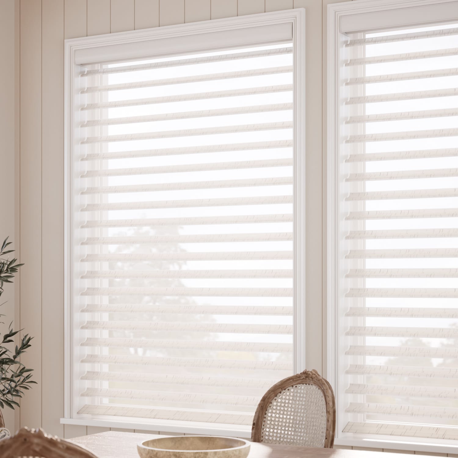 ColorizedZoom Illusion Linen  Roller Shade 2458