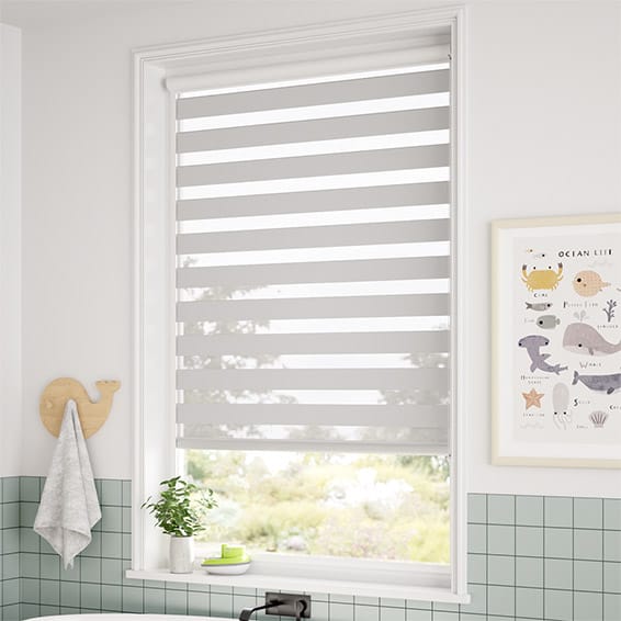 ColorizedZoom PerfectFIT Enjoy Dimout Pale Grey Roller Blind 2469
