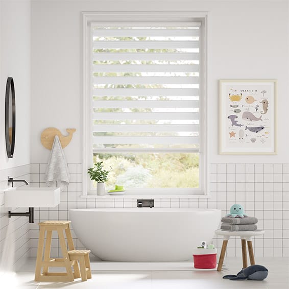 Colorized PerfectFIT Enjoy Luxe Titanium White Roller Blind