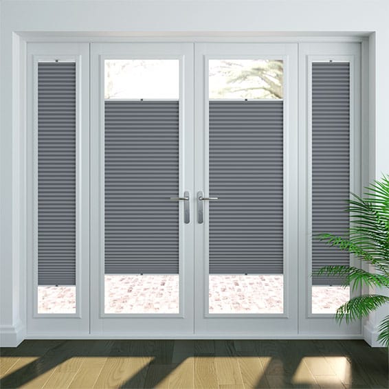 Colorized PerfectFIT DuoShade Slate Blue Thermal Blind 2501