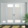 Colorized PerfectFIT DuoShade Grey Thermal Blind 2491