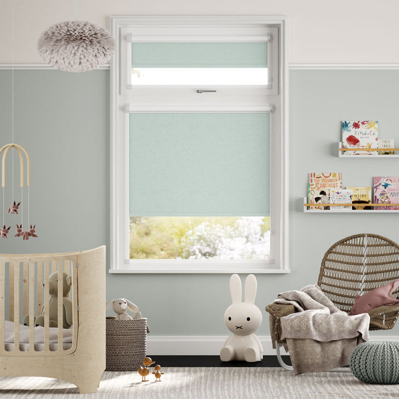 Colorized PerfectFIT Florence Blackout Mineral Blue Roller Blind
