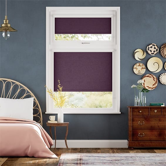 Colorized PerfectFIT Florence Blackout Amethyst Roller Blind 2553