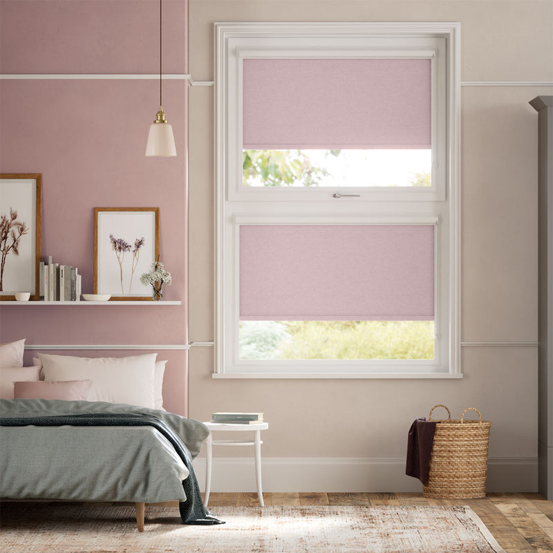 Colorized PerfectFIT Florence Blackout Rosewater Roller Blind