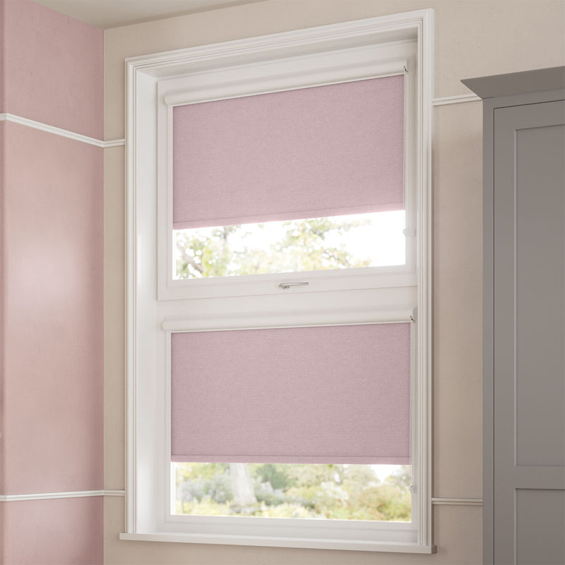 ColorizedZoom PerfectFIT Florence Blackout Rosewater Roller Blind