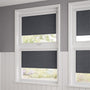 ColorizedZoom PerfectFIT Canali Blackout Charcoal Grey Roller Blind 2568