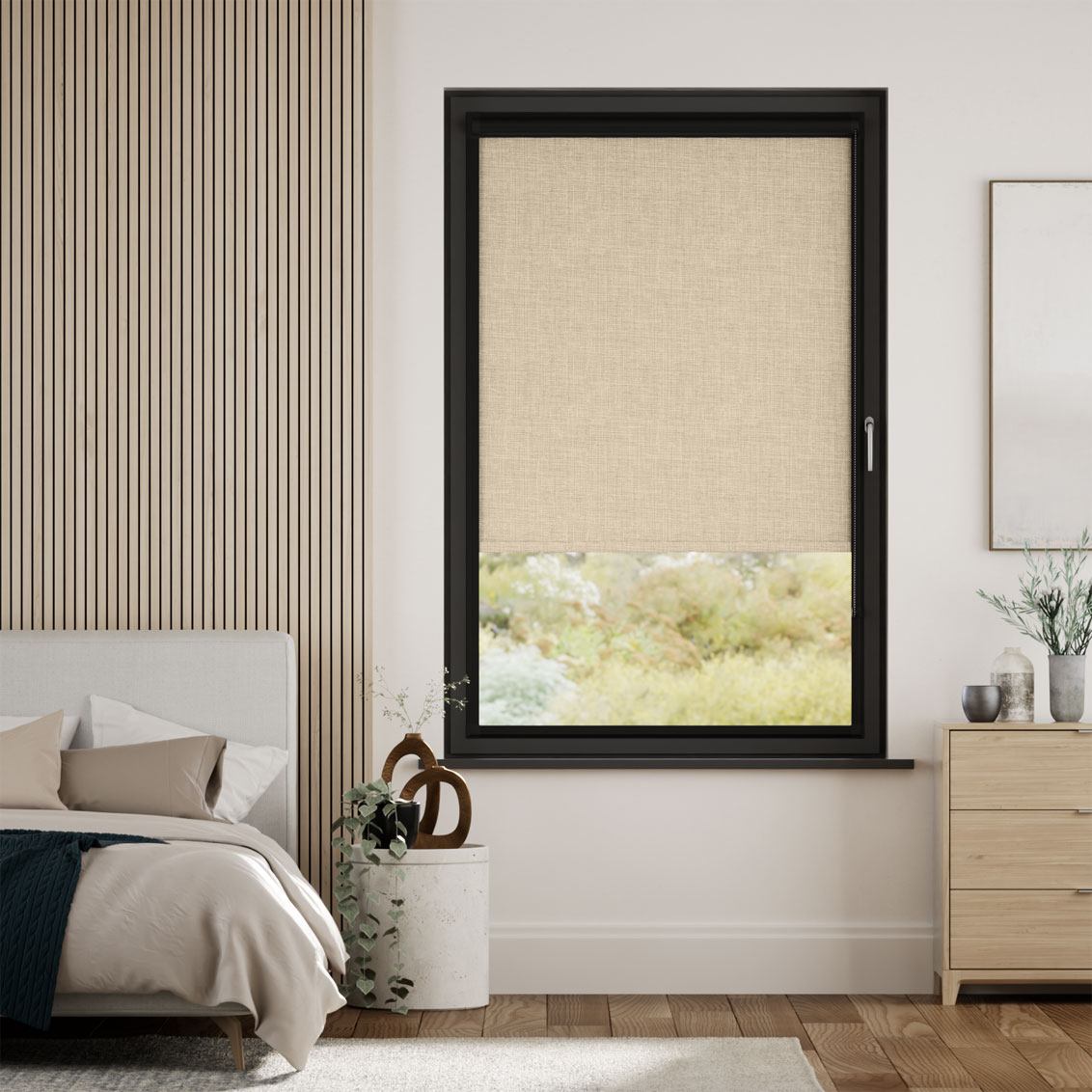 Colorized PerfectFIT Canali Blackout Sandcastle Roller Blind 2573
