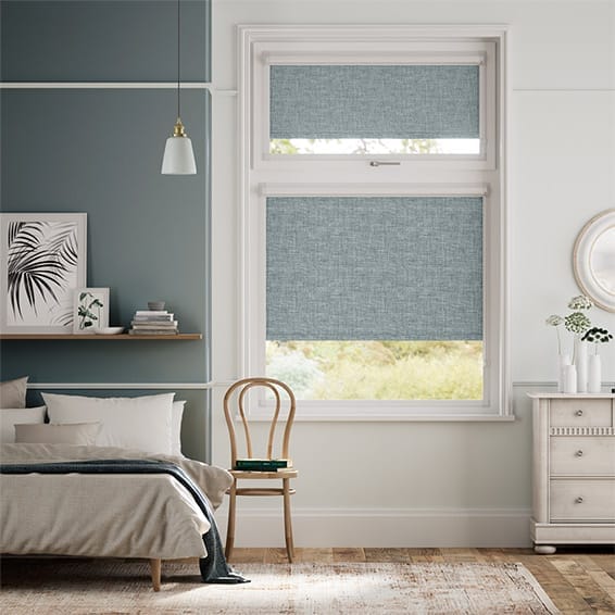 Colorized PerfectFIT Canali Blackout Teal Roller Blind 2576
