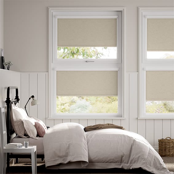 Colorized PerfectFIT Chromium Thermal Blackout Biscuit  Roller Blind 2577
