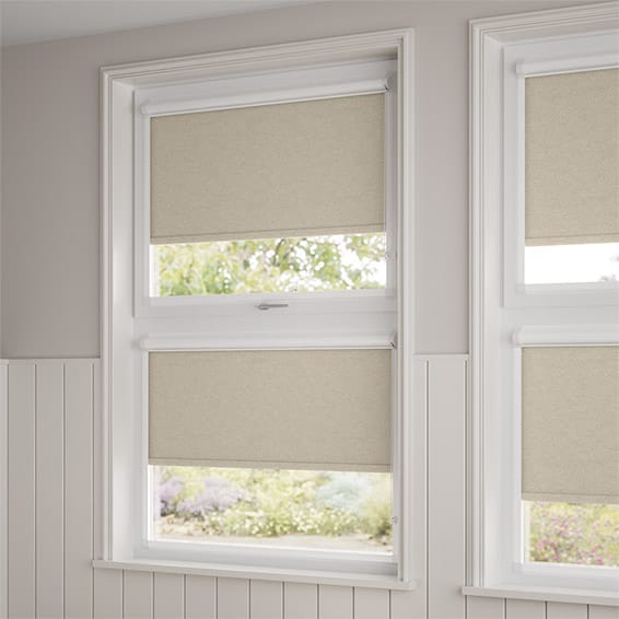 ColorizedZoom PerfectFIT Chromium Thermal Blackout Biscuit  Roller Blind 2577
