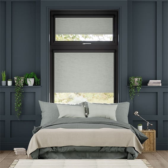 Colorized PerfectFIT Chromium Thermal Blackout Fossil Grey Roller Blind 2579