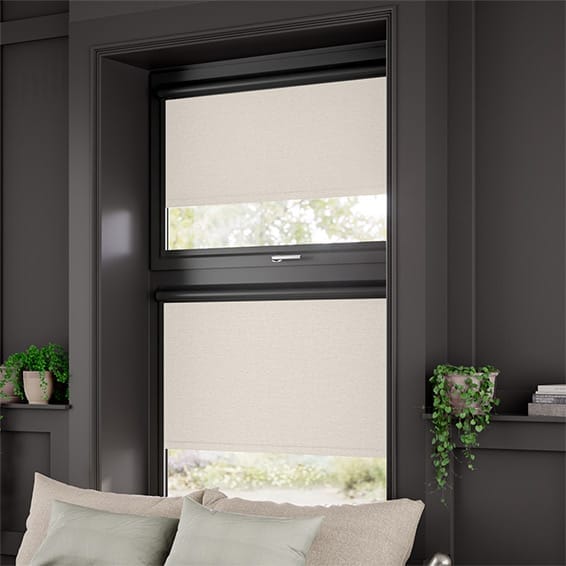 ColorizedZoom PerfectFIT Chromium Thermal Blackout Putty Roller Blind 2580