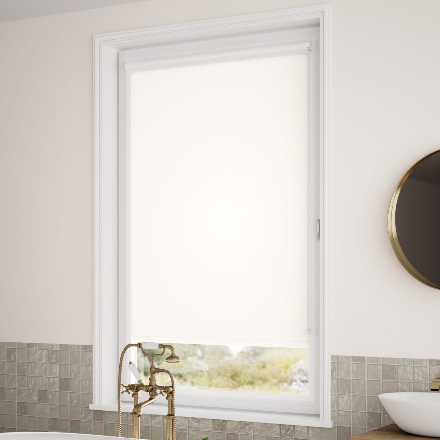 ColorizedZoom PerfectFIT Mahon Blackout Porcelain Roller Blind 2583