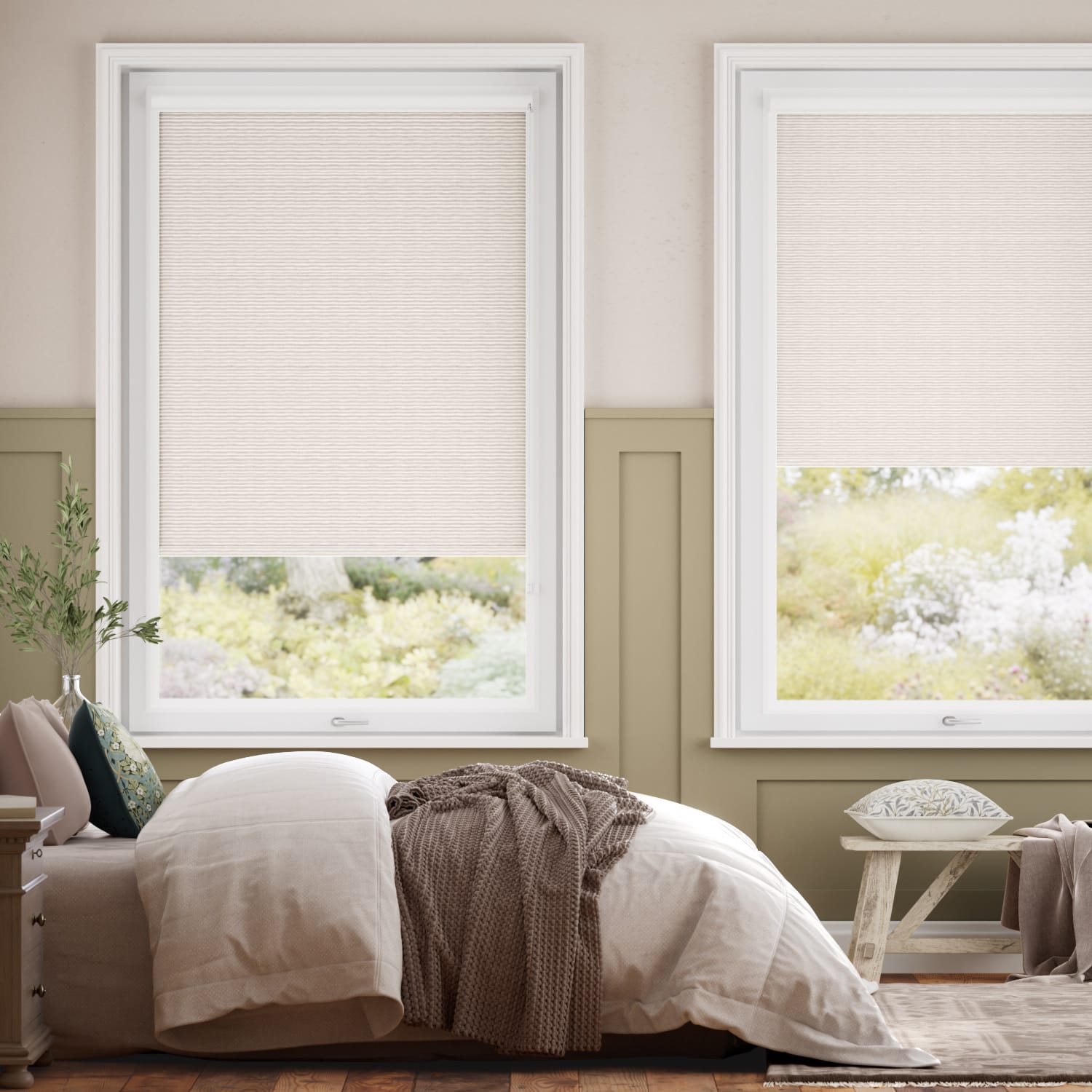 Colorized PerfectFIT Turin Blackout Woven Linen Roller Blind 2587