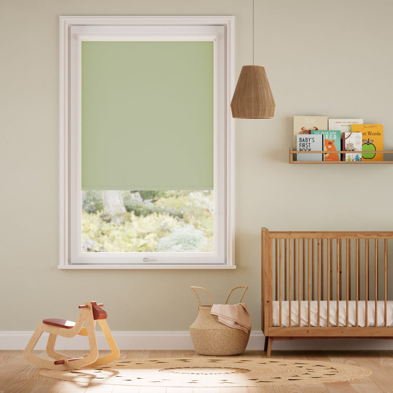 Colorized PerfectFIT Toulouse Blackout Mint Green Roller Blind 2589