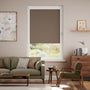 Colorized PerfectFIT Sorrento Blackout Mocha Roller Blind 2597