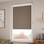 ColorizedZoom PerfectFIT Sorrento Blackout Mocha Roller Blind 2597