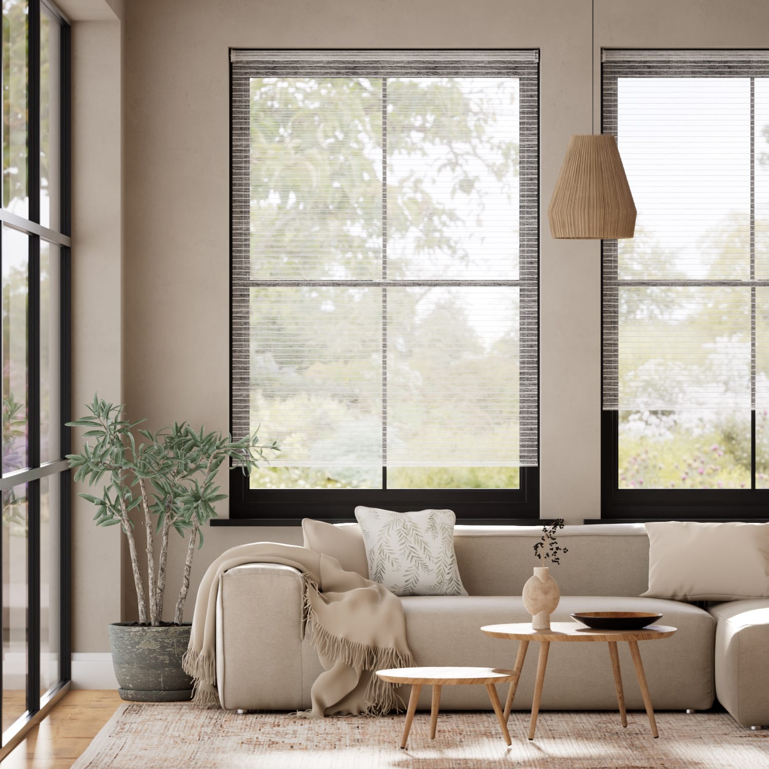 Colorized Cicero Voile Snowbank Roller Blind 2694