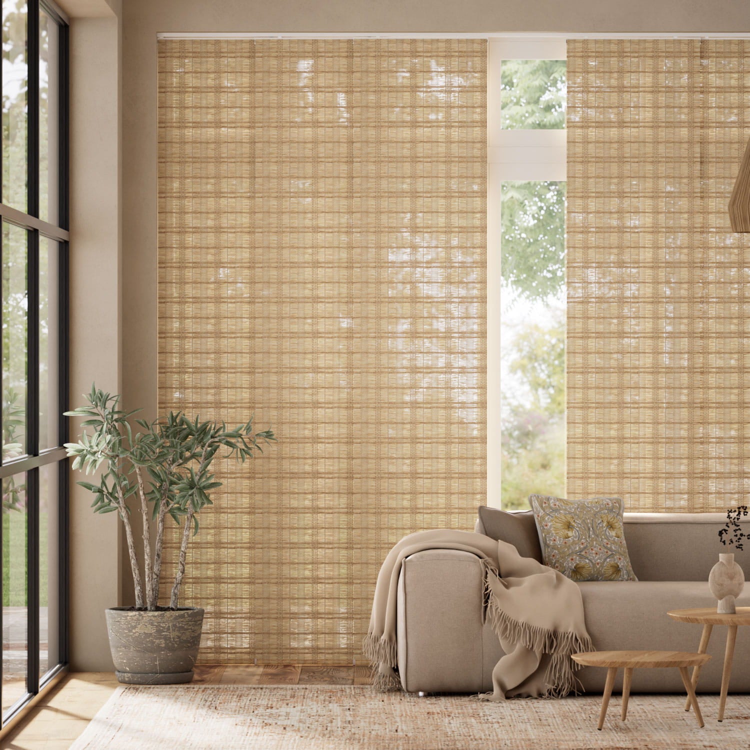 Colorized Moreno Oak Panel Blind 2700