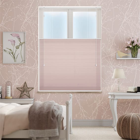 Colorized DuoShade Top Down/Bottom Up Pink Blush Thermal Blind