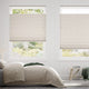 Colorized DuoShade Top Down/Bottom Up Crackle Alabaster Thermal Blind 2713