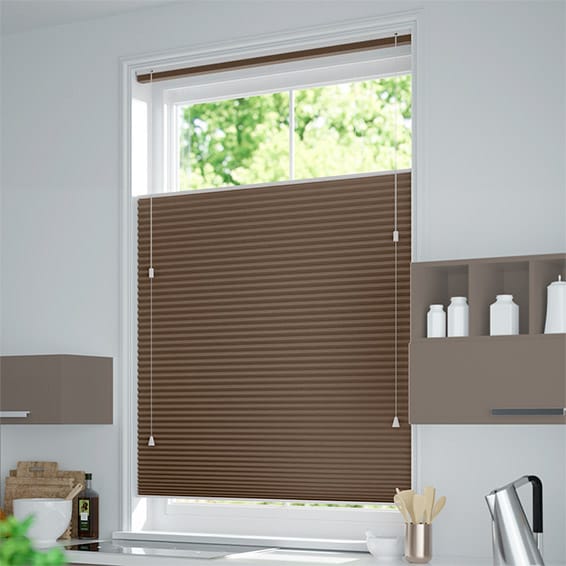 ColorizedZoom DuoShade Top Down/Bottom Up Chocolate Thermal Blind 2724