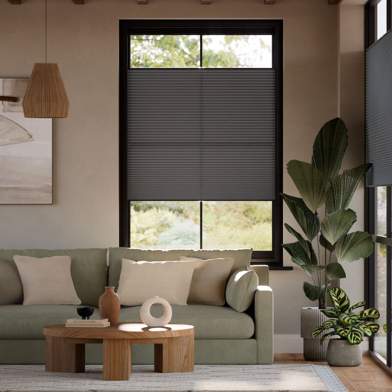 Colorized DuoLight Top Down/Bottom Up Anthracite  Thermal Blind